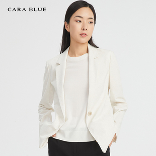 CARABLUE气质修身 百搭通勤女上衣KB201MWJ0052