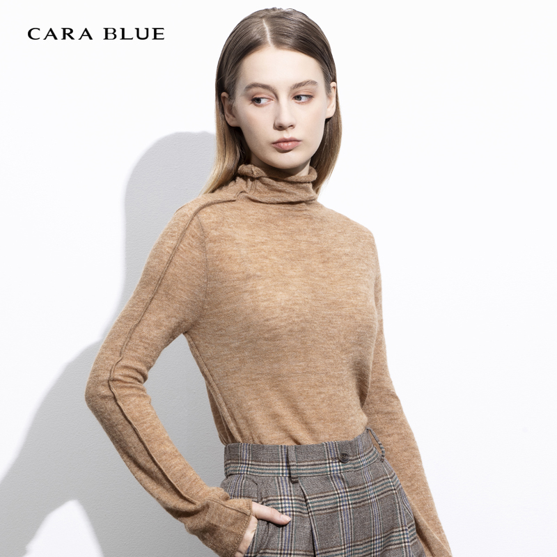 气质修身显瘦高领百搭针织衫