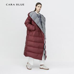 羽绒服KB243PDL0003 减龄长款 喀啦CARABLUE 气质百搭时尚