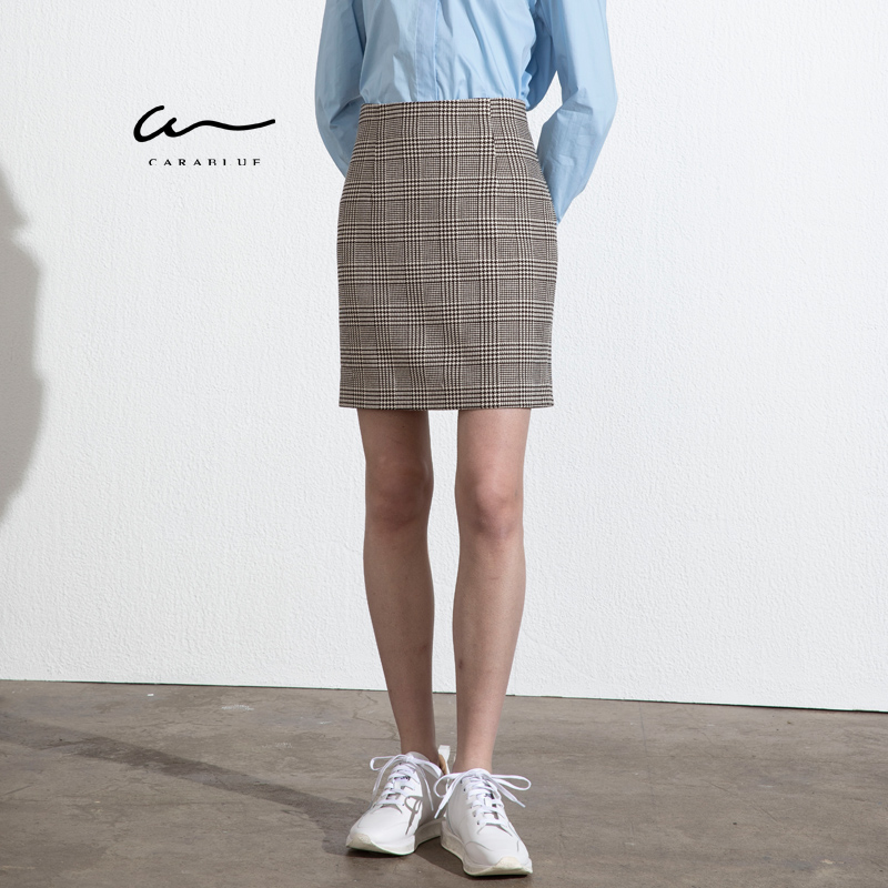 carablue喀啦原创设计通勤短裙