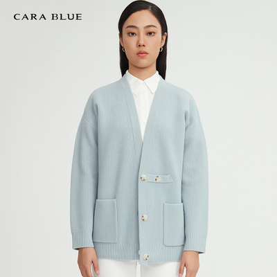 休闲简约宽松百搭针织开衫