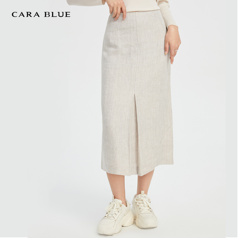 cara blue 喀啦 短裙 时尚简约高腰KB193MWS0041