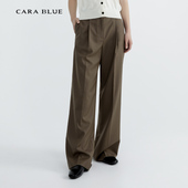 喀啦CARABLUE 气质通勤简约百搭高腰女裤 KB233MWP0027