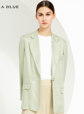 cara blue 喀啦 西装外套 女装时尚气质通勤休闲纯色KB221MWJ0125