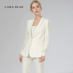 blue 时尚 喀啦 女装 简约流行职业女西服KC201MWJ0025 上衣 cara