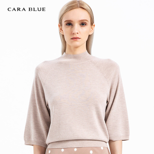 针织衫 喀啦 纯色简约半高领KB203MKR0006 blue cara