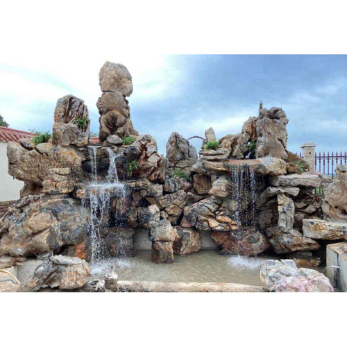 邵阳生态鱼池-专业假山设计-专业生态溪流鱼池制作