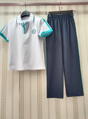钱桥学校肖塘小学夏季校服支持来图定做一件起订定做各种校服