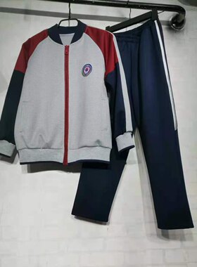 专业新款秋季长袖各种一件起订印图印字来图定制定做树德实验校服