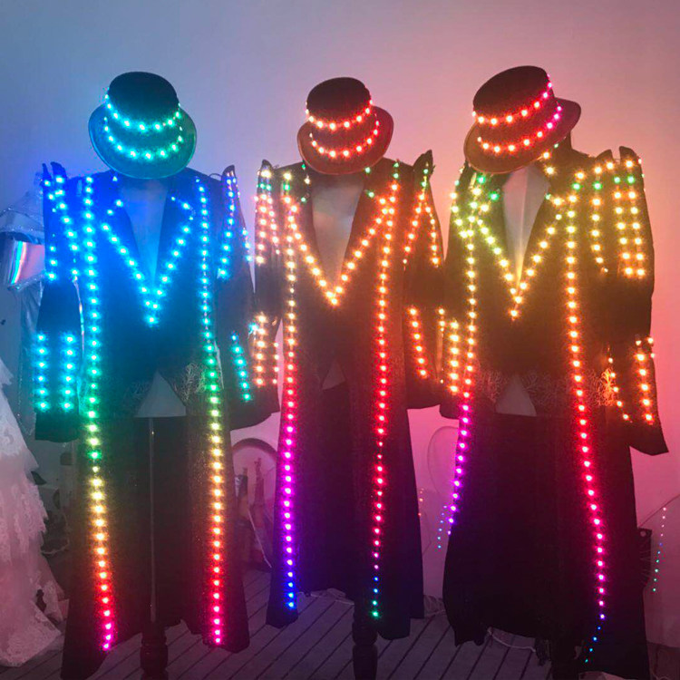 雷帝杰led眼镜幻彩斗牛ktv演出服