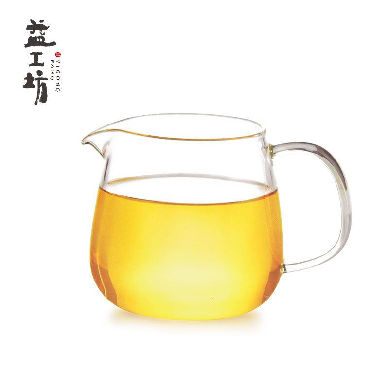 大益 益工坊品益公道杯耐热加厚玻璃功夫茶具配件 350ml