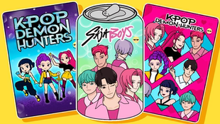 Kpop韩流猎魔女团游戏书盲袋儿童手工diy玩具高颜值换装安静书