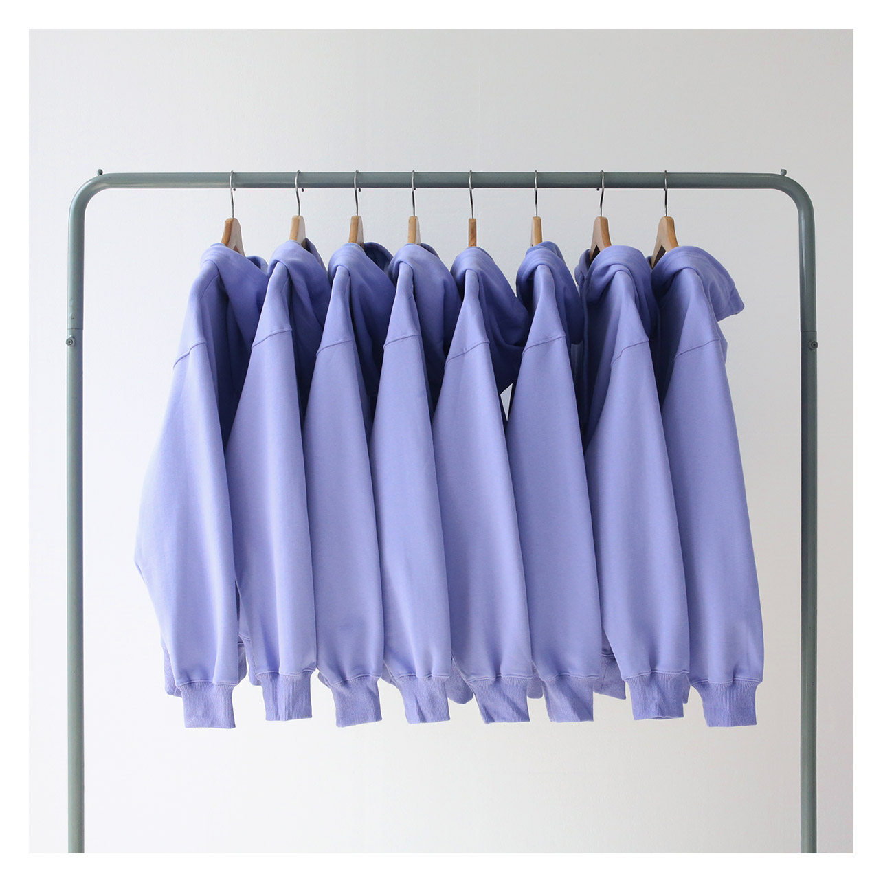 秋冬新款薰衣草紫色丁香紫浅紫色加绒加厚连帽卫衣男 女 bf风宽松