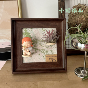 小凤仙儿 空气凤梨相框套餐磁吸盲盒摆放装饰桌面墙上6寸送礼生日