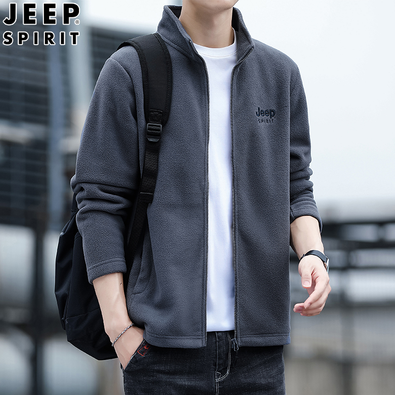 JEEP吉普摇粒绒男士外套秋冬款