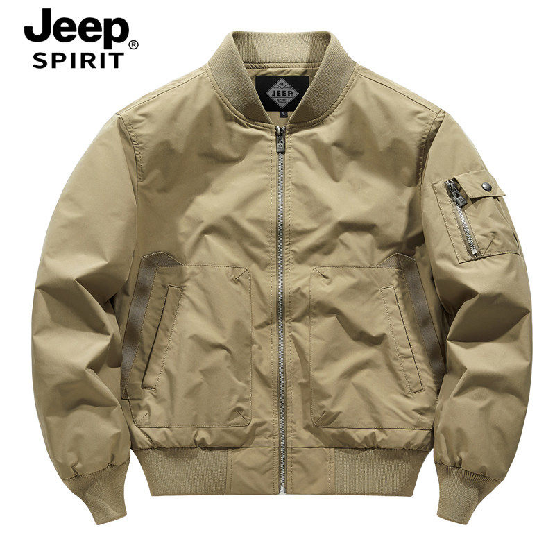 Jeep2025春秋男士飞行员夹克