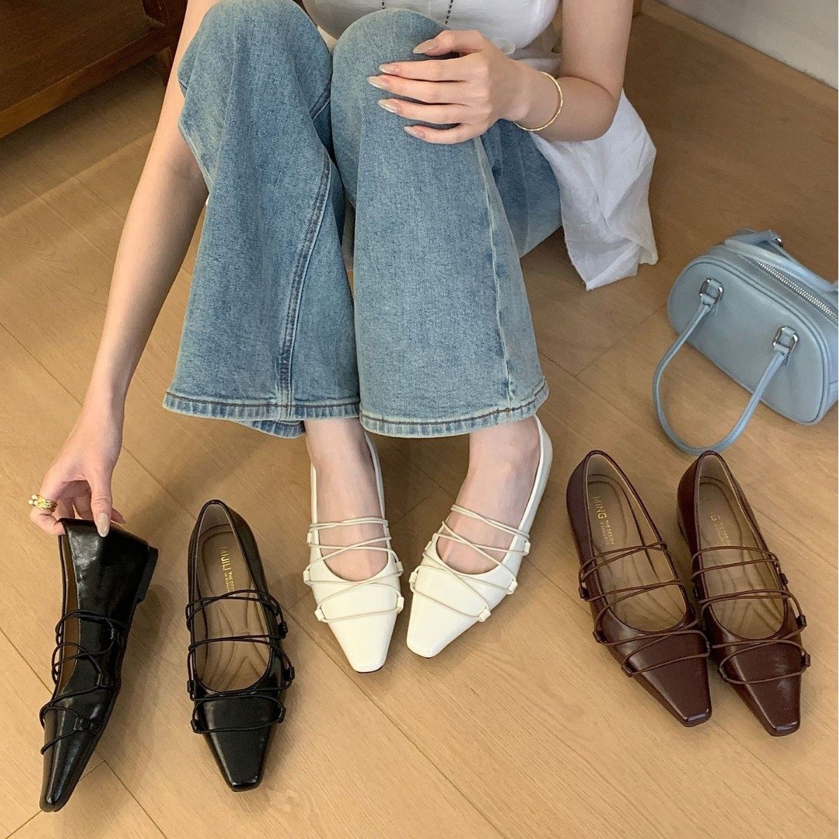 法式复古方头内增高玛丽珍女鞋2026春季新款气质百搭不累脚浅口鞋,女鞋,浅口单鞋,淘宝优惠券,粉丝福利购,淘宝优惠卷