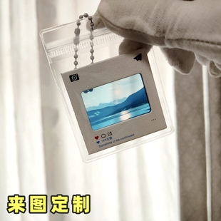 反转胶片定制小挂件光影透卡片纪念品生日礼物照片框明星周边物料
