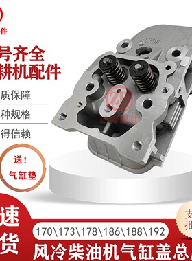 风冷单缸柴油机 微耕机 发电机173F178F186F192F缸盖/缸头总成