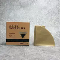 V60 кофе капает бумага V -образная капельница без отбеливания оригинальной деревянной плазменной фильтровальной бумаги рука кофейная фильтровая бумага
