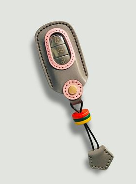 奥迪钥匙套a6l/a3/a7定制牛皮植鞣皮小众设计感女生女士女神网红