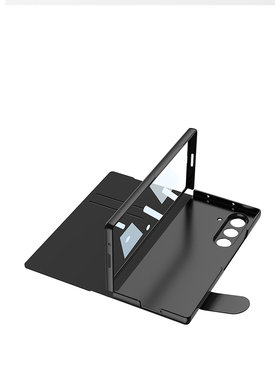 适用三星Z fold7手机壳 Phone Case保护套Fold6 5 4 3手机壳玻璃F9460 W2345 玻璃保护套可选电容笔翻盖