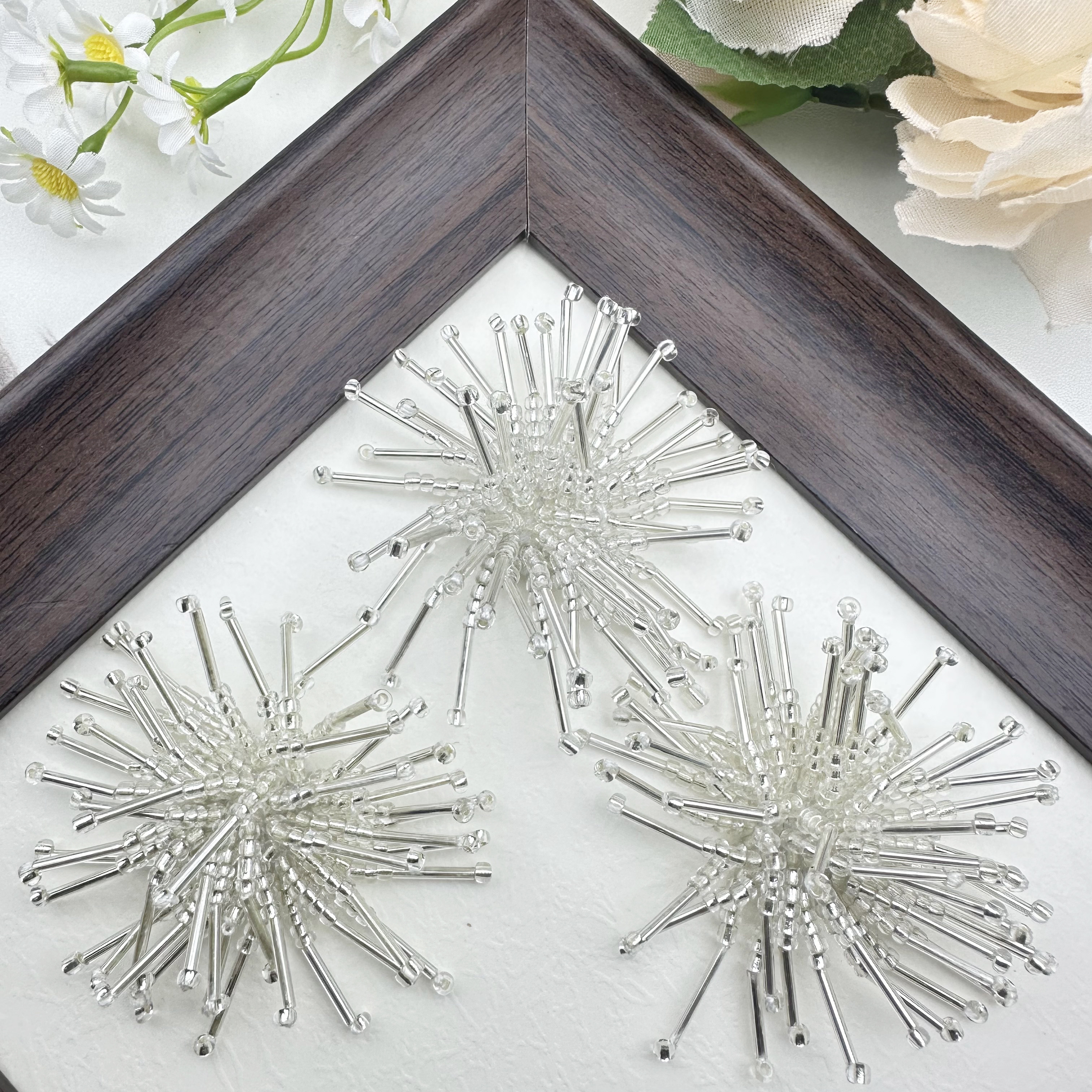 手工串珠烟花服装辅料饰品DIY鞋花鞋扣配件米珠花流苏耳钉耳环材