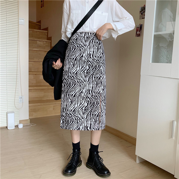 Real price ~ new zebra skirt retro boudoir skirt