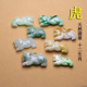 天然翡翠虎吊坠十二生肖小老虎玉虎挂件玉石立体玉坠玉佩三合六合