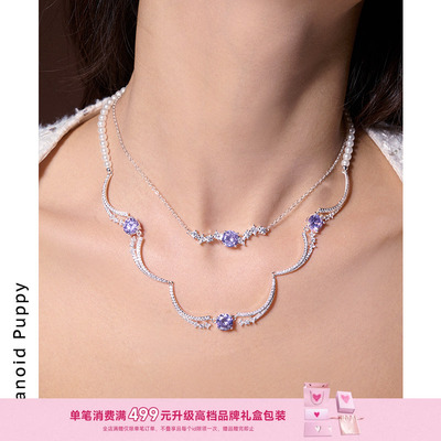 PARANOIDPUPPY巴洛克紫色项链