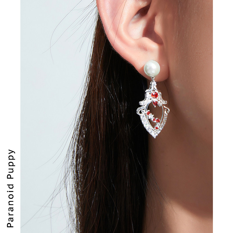 ParanoidPuppy渐变珠宝感耳环