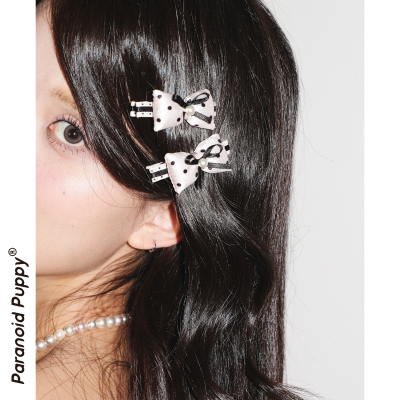 蝴蝶结发夹=韩系氛围感~