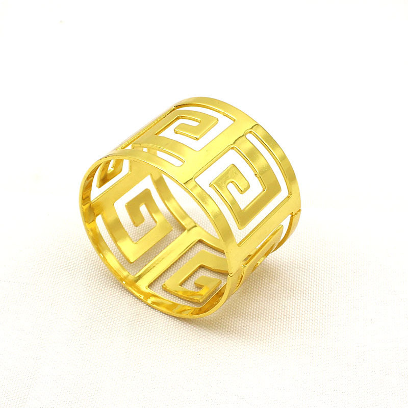 回字形餐巾扣餐巾环精美双珠弹簧餐巾圈口布圈软装家居饰品