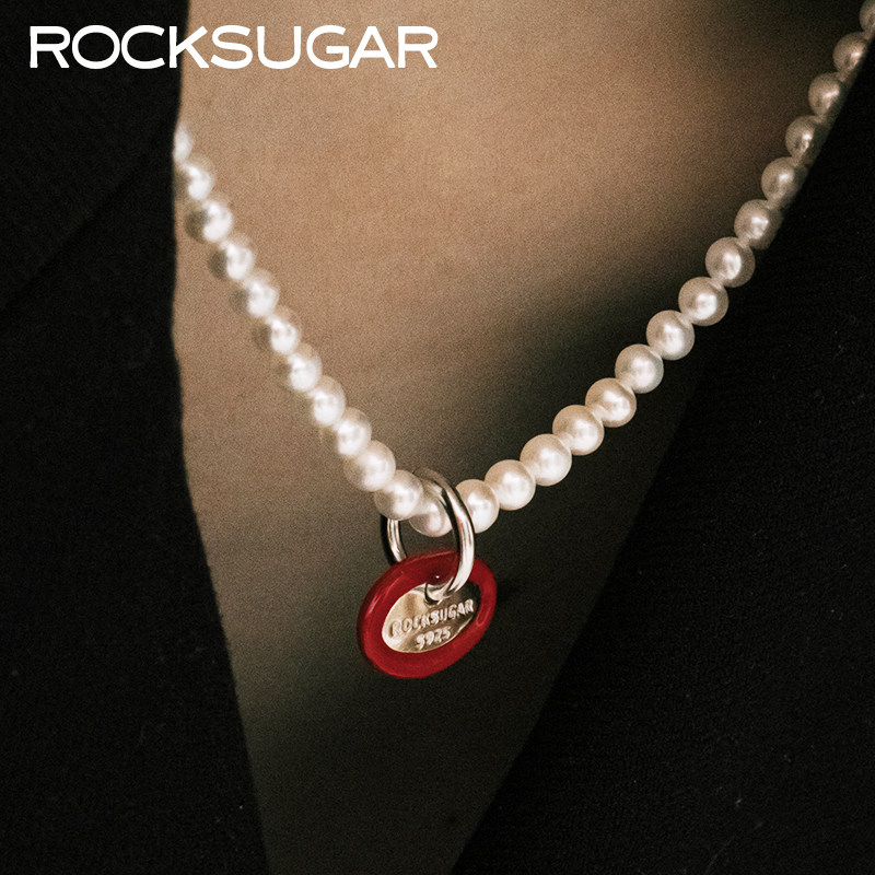 S925纯银珍珠圆珠可定制刻字项链