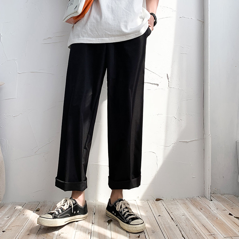 @ Korea Bridge ~19 Summer wear new pattern Overalls man Chaopai Broad leg Straight trousers Easy solar system Ninth pantsin the Men's clothing, Casual pants  category - from Buy2taobao.com to provide professional Taobao agent buy service