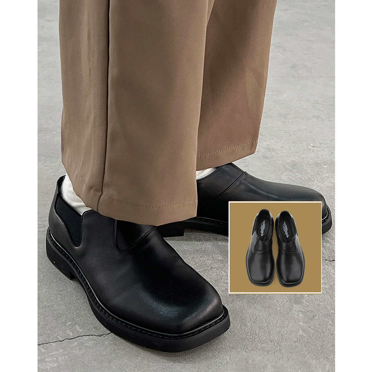 韩桥日记低跟懒人鞋简约德比鞋