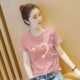 减龄百搭设计感显瘦纯棉上衣潮 t恤韩版 品牌折扣女装 捡漏洋气短袖