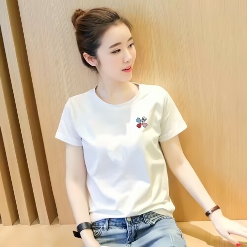送运险高品质透气纯棉短袖T恤女