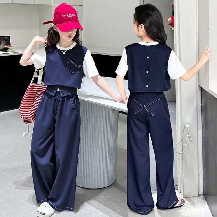 女童休闲宽松百搭款夏季套装新款套装