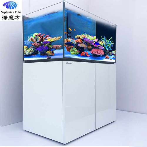 海魔方M系列海水鱼缸超白缸智能水族箱鱼缸海水底滤缸超白玻璃