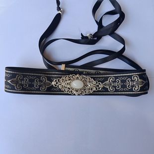 明制唐革带汉服腰带唐圆领袍配饰古代锦衣卫飞鱼服儿童可调节