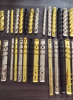 O型活页夹手帐夹金属文件夹金色黑色笔记本可拆卸螺丝A5a6789奇葩