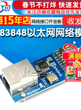 Risym DP83848网络模块以太网模块ethernet网络接口开发板收发器