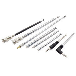 FM收音机对讲机音响拉杆伸缩天线BNC7-114信号增益 万向拉伸天线