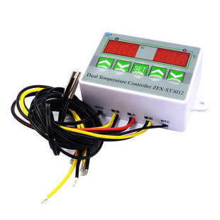 Risym微电脑智能温控器成品模块温度控制开关双温双控电子控温仪