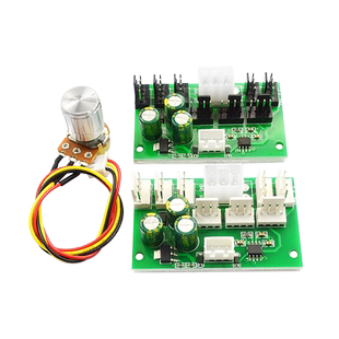 电脑风扇调速器机箱4线暴力风扇控制器8路PWM风扇集成器12V大功率