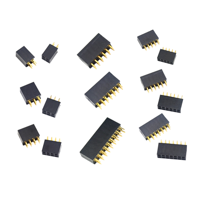 双排座双排母插座2.54间距2~40P