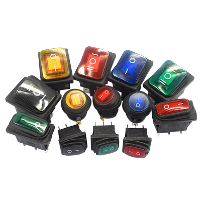 防水大电流翘板4/6船型开关