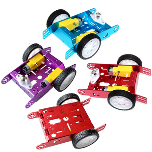 铝合金小车 机器人小车 智能小车底盘合金底盘 2轮小车DIY新款A30