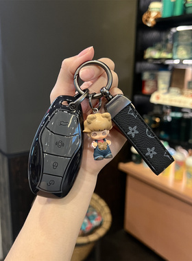 适用于红旗25款钥匙套hs5/h5/h6/hs3/h9/eqm5汽车高级感壳扣